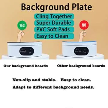 WeArkoTac Motorized Rotating Display Stand , 4.72" 360 Degree Cup Display Stand for Photography Products, 3D Models,Tumbler Display Turner for Glitter Cups Photography Small Arts Pruducts