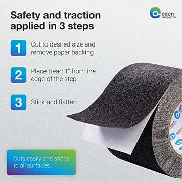 EdenProducts Anti Slip Tape - Waterproof & Heavy Duty
