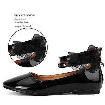 Nerteo Comfort Ballet Flats for Girls with Memory Foam