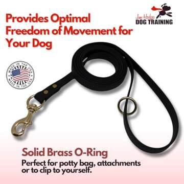 Jim Hodges Gummy Dog Leash - Perfect for Training Dogs