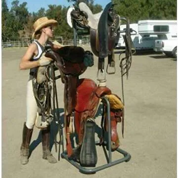 Seny Heavy Duty Rotatable Three Tier Saddle Rack