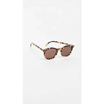 Illesteva Sterling Sunglasses, Tortoise with Brown, One Size