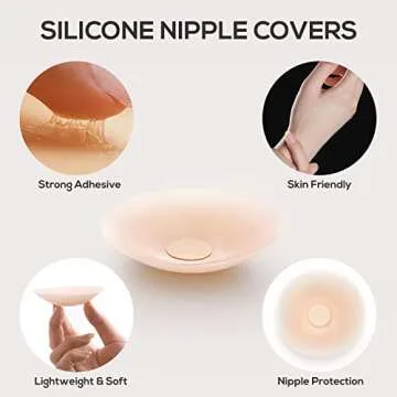 DOBREVA Silicone Nipple Covers - Comfortable & Reusable Pasties