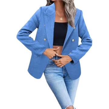 Blue Women’s Blazers for Stylish Casual Seasons
