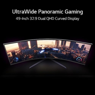 LG 49" UltraGear Curved Gaming Monitor for Gamers