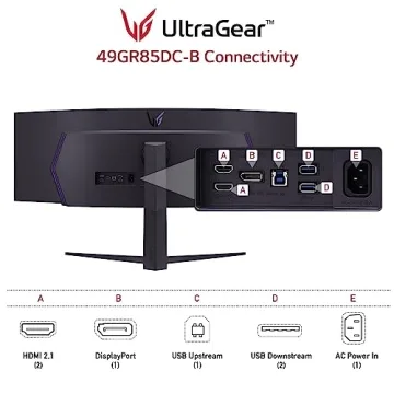 LG 49" UltraGear Curved Gaming Monitor for Gamers