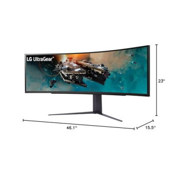 LG 49" UltraGear Curved Gaming Monitor for Gamers