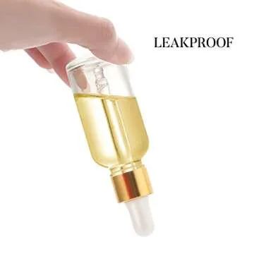 24 Pcs Clear Glass Eye Dropper Bottles with Funnels