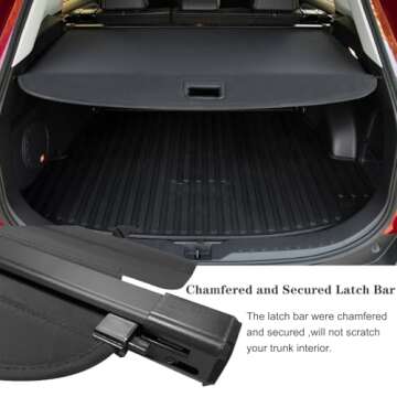 Vesul Retractable Cargo Cover Compatible with Toyota RAV4 2019-2024 Security Shade Shield Tonneau Cover Anti-Peeping Luggage Privacy Screen with Extra Canvas Cover NO Gap