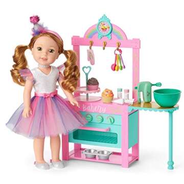 American Girl WellieWishers Pink Cupcake Kitchen Playset