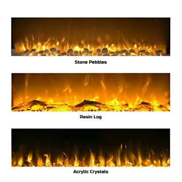 50 Inch Northwest Electric Fireplace - Remote & Multi-Color Flames