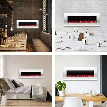 50 Inch Northwest Electric Fireplace - Remote & Multi-Color Flames