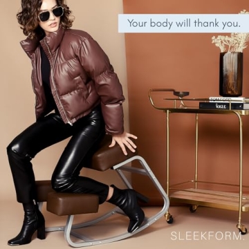 Sleekform Ergonomic Kneeling Chair for Home Office Comfort