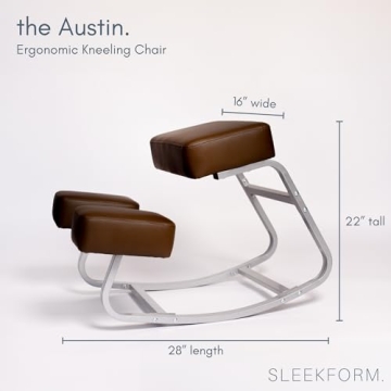 Sleekform Ergonomic Kneeling Chair for Home Office Comfort