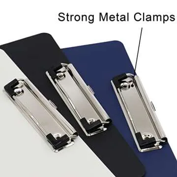 BOMEI PACK Durable Assorted Clipboards - 12 Pack