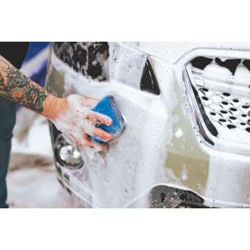 The Rag Company - Ultra Clay Scrubber - Fast and Effective Removal of Paint Contaminants, Light Overspray, and More; Dual Sided Design for Scrubbing and Clay Work; Deep Clean Glass (2-Pack)