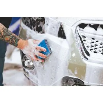 The Rag Company - Ultra Clay Scrubber - Fast and Effective Removal of Paint Contaminants, Light Overspray, and More; Dual Sided Design for Scrubbing and Clay Work; Deep Clean Glass (2-Pack)