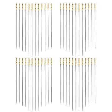 AIEX 48pcs Self Threading Needles, Blind Needles in 3 Sizes 1.42 in / 1.5 in / 1.65 in, Assorted Han...