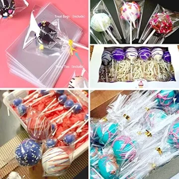 Buy 300 PCS Cake Pop Sticks and Wrappers Kit Now