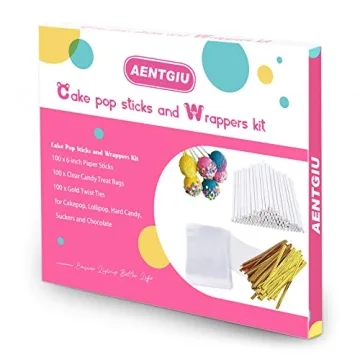 Buy 300 PCS Cake Pop Sticks and Wrappers Kit Now