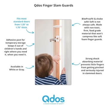 Qdos Safety Finger Slam Guard | Protect Children from Door Slams