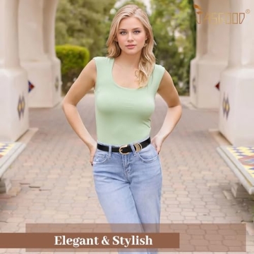 Stylish JASGOOD Women's Leather Belts - Elegant Accessory Set