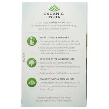 Organic India Tulsi Original Tea - Caffeine-Free Herbal Brew