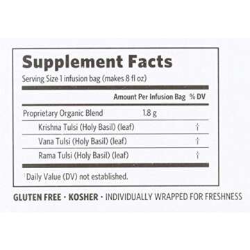 Organic India Tulsi Original Tea - Caffeine-Free Herbal Brew