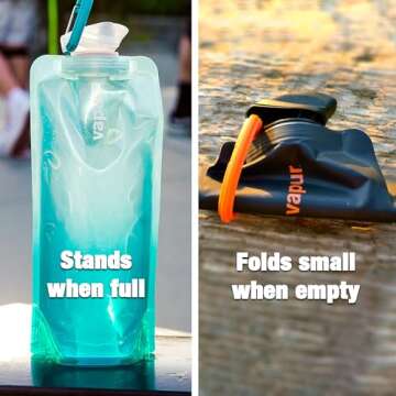 Vapur Collapsible Water Bottle Compact Hydration On The Go