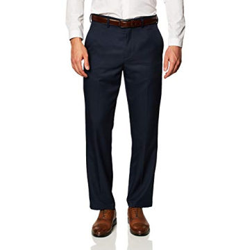 Amazon Essentials Men's Classic-Fit Expandable-Waist Dress Pant - Navy - 40W x 28L