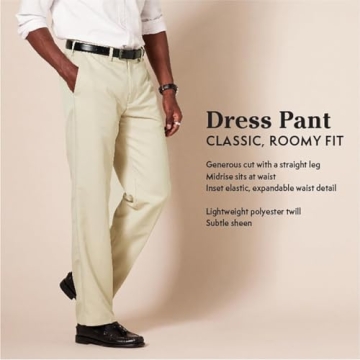Amazon Essentials Men’s Classic-Fit Expandable Waist Dress Pants