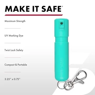 SABRE Mighty Discreet Pepper Spray, Compact Personal Defense Solution