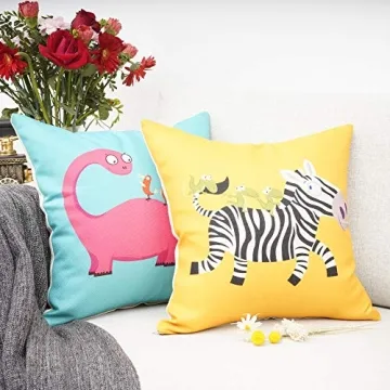 Cute Cartoon Animal Pillow Covers Set for Kids