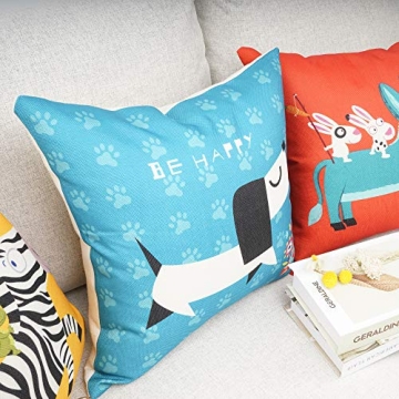 Cute Cartoon Animal Pillow Covers Set for Kids