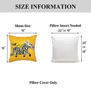 Cute Cartoon Animal Pillow Covers Set for Kids