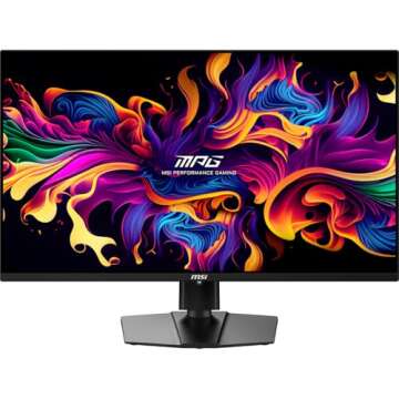 MSI MPG 321URX QD-OLED, 32" 4K UHD Quantum Dot Gaming Monitor, 240Hz, True Black HDR 400