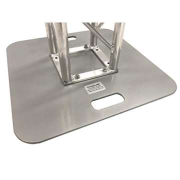 2 DJ Lighting 6.56 ft (2 Meter) Bolted Aluminum 8"x8" Truss Light Weight Dual Totem System. 100% Alu...