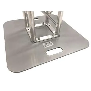 2 DJ Lighting 6.56 ft (2 Meter) Bolted Aluminum 8"x8" Truss Light Weight Dual Totem System. 100% Alu...