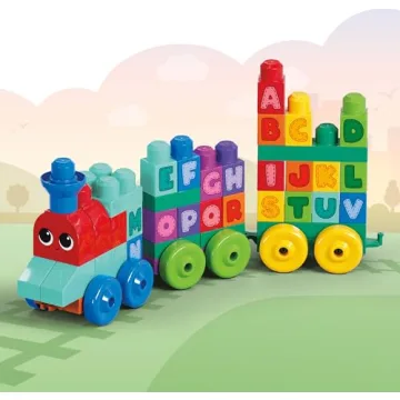 MEGA BLOKS ABC Learning Train Set for Toddlers
