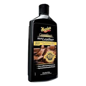 Meguiar's G7214 Gold Class Rich Leather Lotion - Cleans, Conditions & Protects for Complete Leather ...