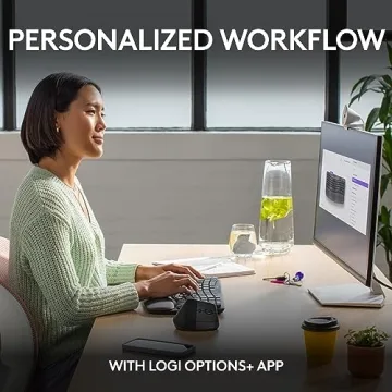 Logitech Wave Keys Ergonomic Keyboard for Home and Office