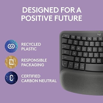 Logitech Wave Keys Ergonomic Keyboard for Home and Office