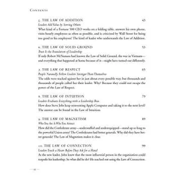 21 Irrefutable Laws of Leadership Workbook for Growth