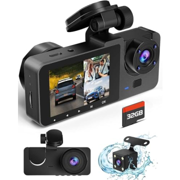4K UHD Dash Camera with Night Vision and 32GB Card