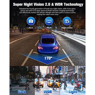4K UHD Dash Camera with Night Vision and 32GB Card