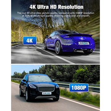 4K UHD Dash Camera with Night Vision and 32GB Card
