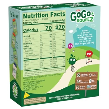 GoGo squeeZ Apple Applesauce, 48 Pack, Guilt-Free Snack