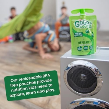 GoGo squeeZ Apple Applesauce, 48 Pack, Guilt-Free Snack