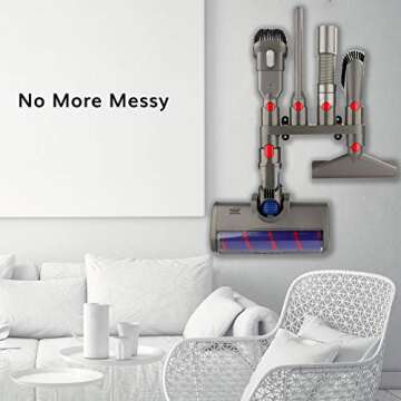 Fullclean Wall Mount Holder for Dyson V15 V8 Accessories
