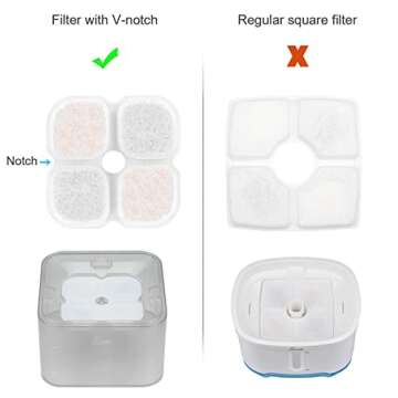 Cat Water Fountain Stainless Steel, 101oz/3L Pet Fountain with LED Light for Cats and Dogs (Clear)